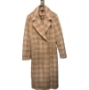 Plaid Double Breasted Coat