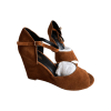 Suede Wedge Sandals