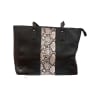 Snakeskin Panel Tote Bag