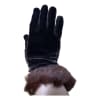 Velvet Fur Trim Gloves
