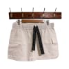 Logo Tape Twill Mini Skirt
