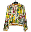 Fruit Print Bomber Jacket