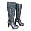 Quilted Knee High Boots