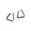 Twisted Triangle Hoop Earrings