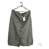 Linen Button Skirt