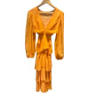 Orange Tiered Dress