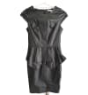 Leather Peplum Dress
