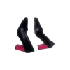 Croc Embossed Block Heels