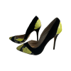 Snakeskin Print Pumps