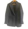 Navy Wool Blend Coat