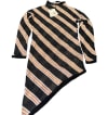 Asymmetric Striped Knit Top