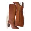 Cognac Leather Boots