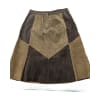 Patchwork Suede Skirt