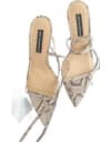 Snakeskin Heeled Sandals