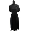 Linen Blend Puff Sleeve Dress