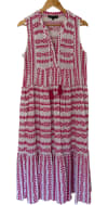 Embroidered Tiered Dress