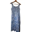 Blue and White Patterned Dress