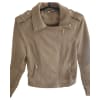 Faux Suede Biker Jacket