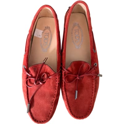 Red Suede Loafers