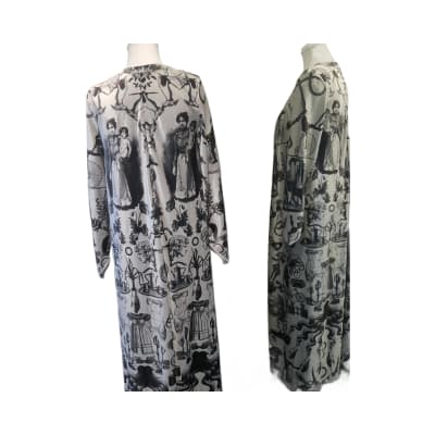 Vintage Printed Velvet Jacket