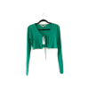 Cropped Tie Front Cardigan