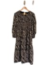 Zebra Print Midi Dress