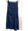 Blue and black mesh skirt