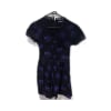 Cat Print Lace Trim Dress