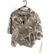 Printed Cropped Linen Shirt