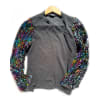Sequin Sleeve Top