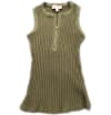 Ribbed Zip Tank