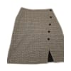 Check Skirt smart button detail