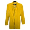 Inverted Lapel Long Blazer