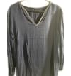 Embroidered V-neck Top