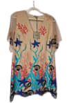 Embroidered Mesh Dress