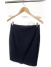 Navy Pleated Skirt