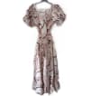 Abstract Print Midi Dress
