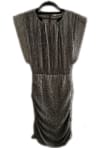 Metallic Ruched Dress