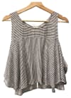 Cold Shoulder Striped Top