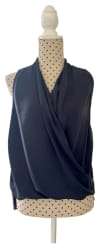 Sleeveless Crossover Blouse