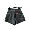 Leather Shorts with Pins