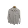 White Ruffle Pocket Shirt