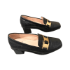Croc Heeled Loafers