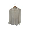 Pleated Sheer Blouse