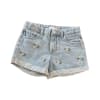 Embroidered Denim Shorts