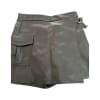 Faux Leather Cargo Skirt