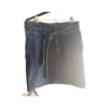 Cotton denim look mini skirt
