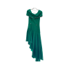 Off-the-shoulder Pleated Dress