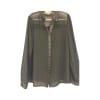 Black Sheer Panel Blouse