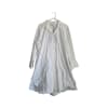 Pure White Cotton Poplin Shirt Dress